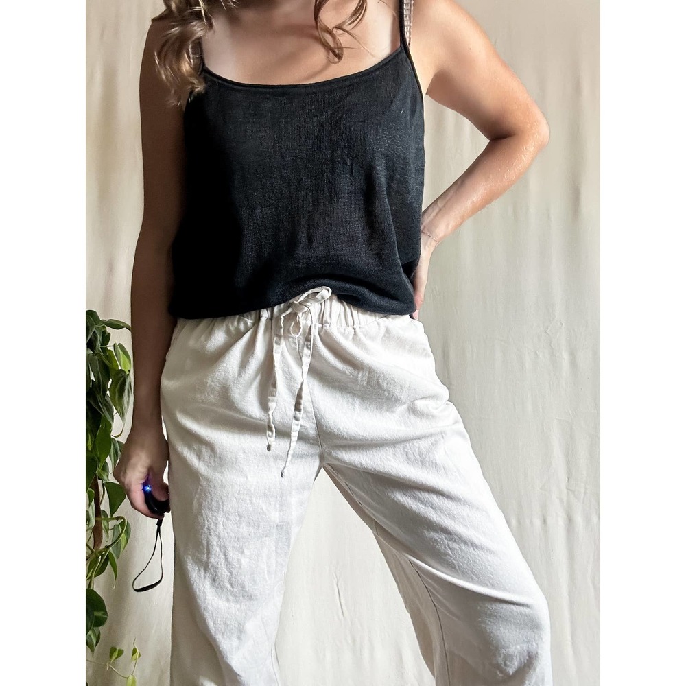 Banana Republic Black Linen Tank (fits S-M)